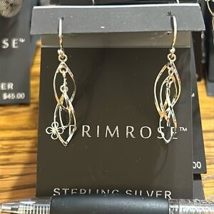 Primrose Sterling silver dangle earrings BNWT